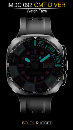 iMDC 092 GMT Diver Watch Face screenshot 5