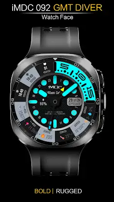 iMDC 092 GMT Diver Watch Face screenshot 4