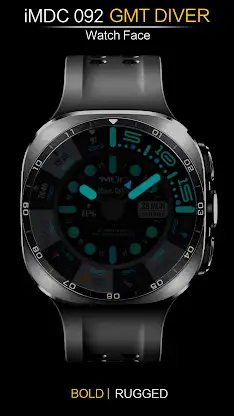 iMDC 092 GMT Diver Watch Face screenshot 6