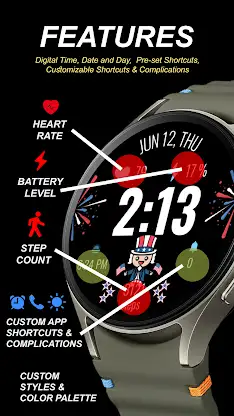 4th of July Watchface screenshot 2