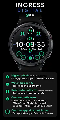 Ingress Digital - watch face screenshot 5