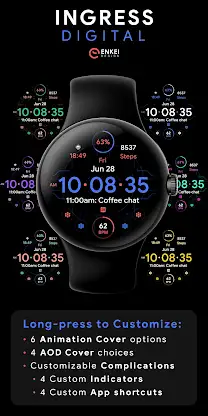 Ingress Digital - watch face screenshot 3