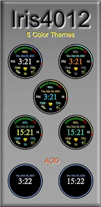 Iris4012 Digital Watch Face screenshot 3