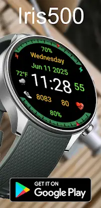 Iris500 Digital Watch Face screenshot 4