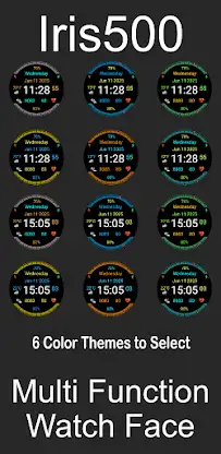 Iris500 Digital Watch Face screenshot 7