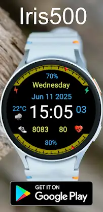 Iris500 Digital Watch Face screenshot 5