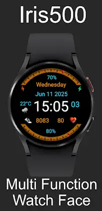 Iris500 Digital Watch Face screenshot 3