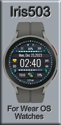 Iris503 Digital Watch Face screenshot 1