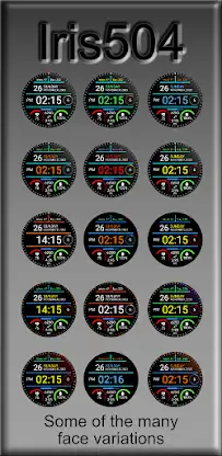 Iris504 Digital Watch Face screenshot 6