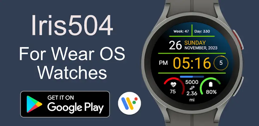 Iris504 Digital Watch Face screenshot 7