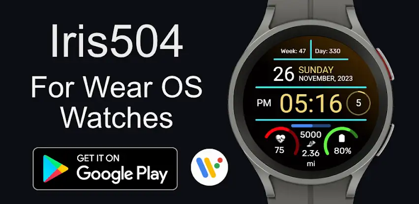 Iris504 Digital Watch Face screenshot 8