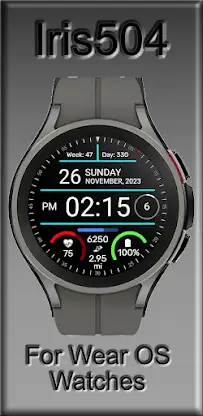 Iris504 Digital Watch Face screenshot 1