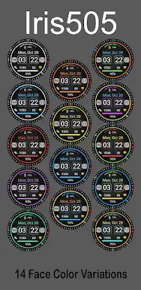 Iris505 Digital Watch Face screenshot 7