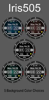 Iris505 Digital Watch Face screenshot 8