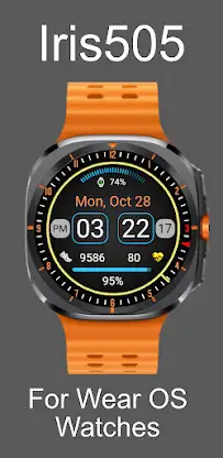 Iris505 Digital Watch Face screenshot 1