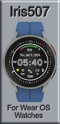 Iris507 Digital Watch Face screenshot 1