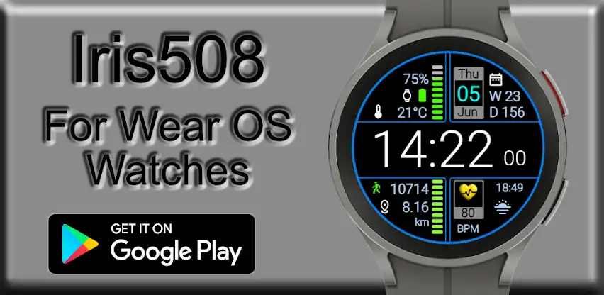 Iris508 Digital Watch Face screenshot 7