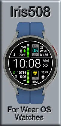 Iris508 Digital Watch Face screenshot 1