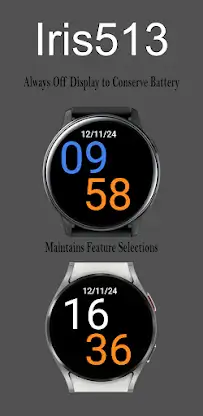 Digital Watch Face Iris513 screenshot 5
