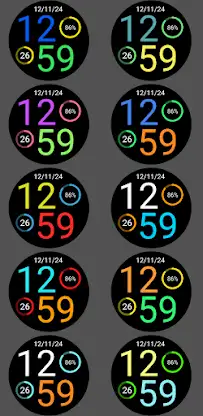 Digital Watch Face Iris513 screenshot 6