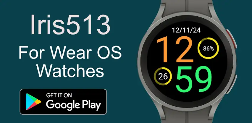 Digital Watch Face Iris513 screenshot 8