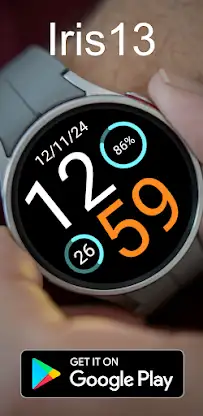 Digital Watch Face Iris513 screenshot 2