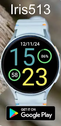 Digital Watch Face Iris513 screenshot 3