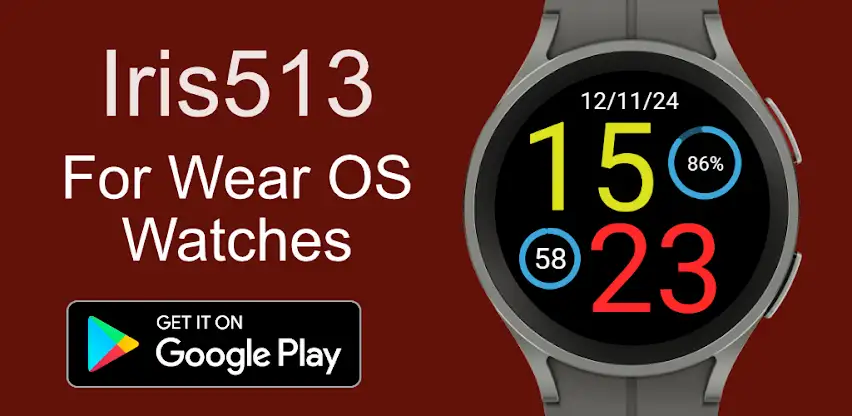 Digital Watch Face Iris513 screenshot 7