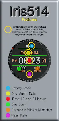 Iris514 Digital Watch Face screenshot 4