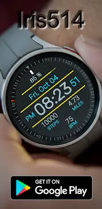 Iris514 Digital Watch Face screenshot 2
