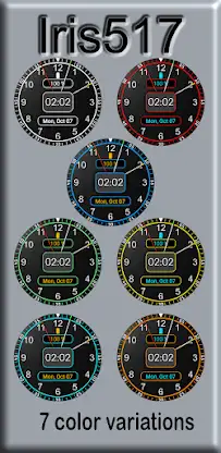 Iris517 Hybrid Watch Face screenshot 6