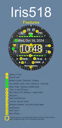 Iris518 Digital Watch Face screenshot 4