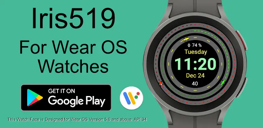Racetrack Watch Face Iris519 screenshot 8