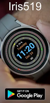 Racetrack Watch Face Iris519 screenshot 2
