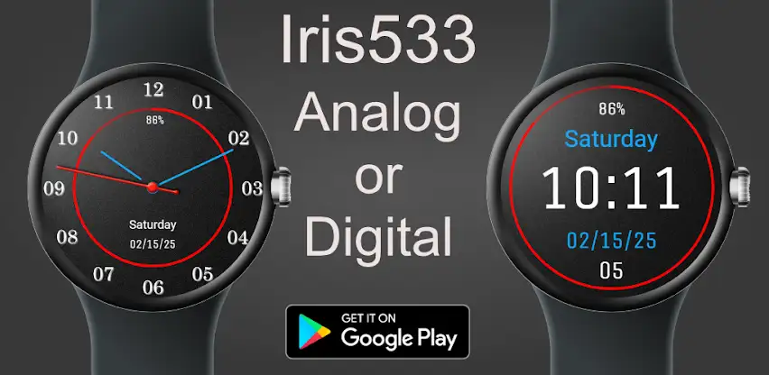 Analog Digital Watch Iris533 screenshot 1