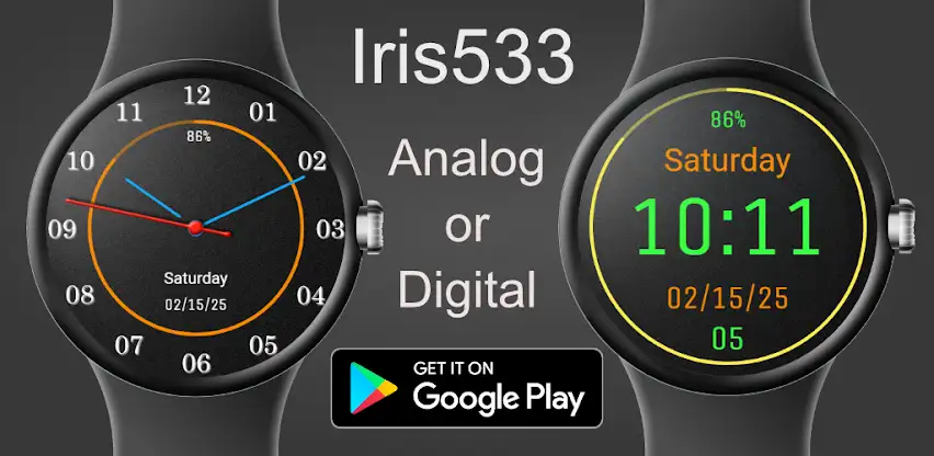 Analog Digital Watch Iris533 screenshot 3