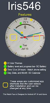 Iris546 Classic Analog Watch screenshot 6