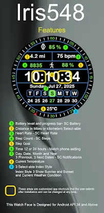 Iris548 Multi-Function Watch screenshot 6