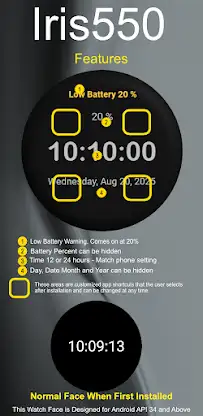 Iris550 Simple Digital Watch screenshot 6
