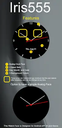 Iris555 Classic Analog Watch screenshot 6