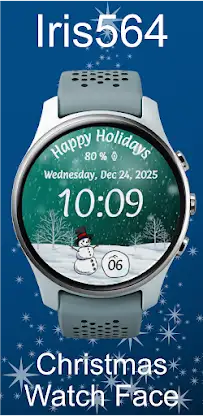 Iris564 Christmas Watch Face screenshot 2