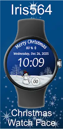 Iris564 Christmas Watch Face screenshot 1