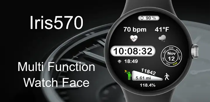 Iris570 Multi-Function Watch — Android app banner