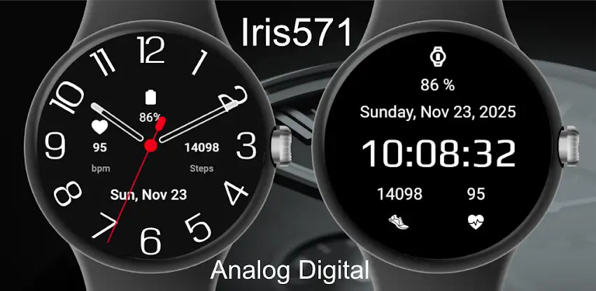 Iris571 Analog Digital Watch screenshot 1