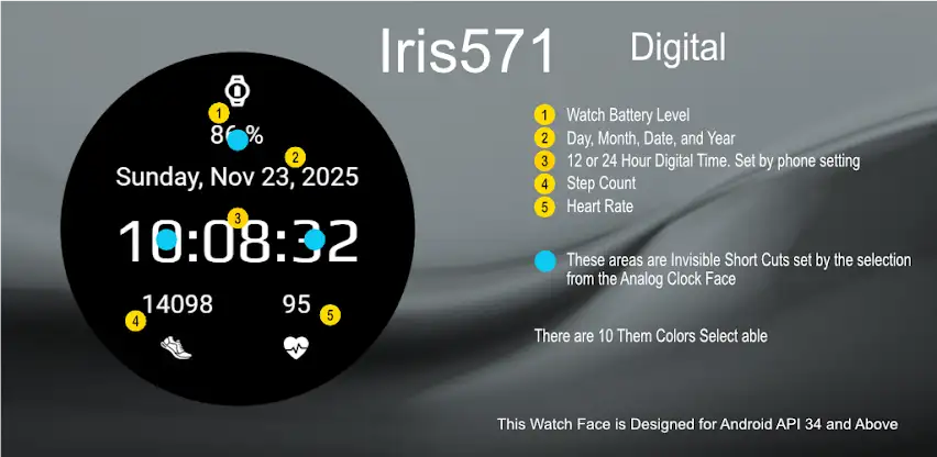 Iris571 Analog Digital Watch screenshot 6