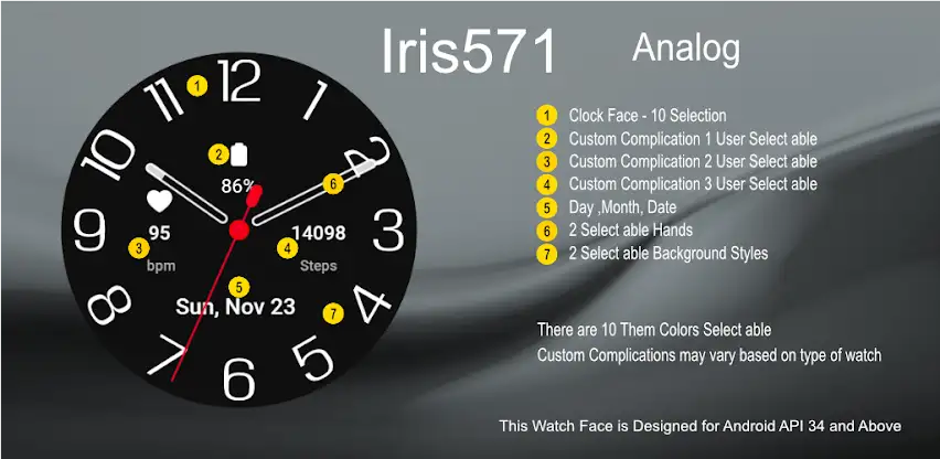 Iris571 Analog Digital Watch screenshot 5