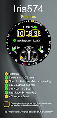 Iris574 Sporty Theme Watch screenshot 6