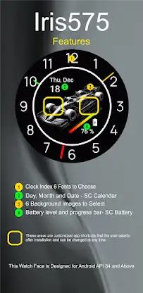 Iris575 Sporty Analog Watch screenshot 6