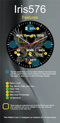Iris576 Eagle Theme Watch Face screenshot 6