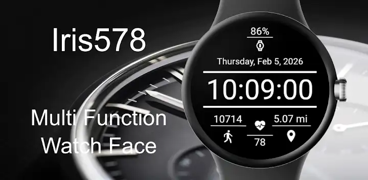 Iris578 Multi-Function Watch — Android app banner